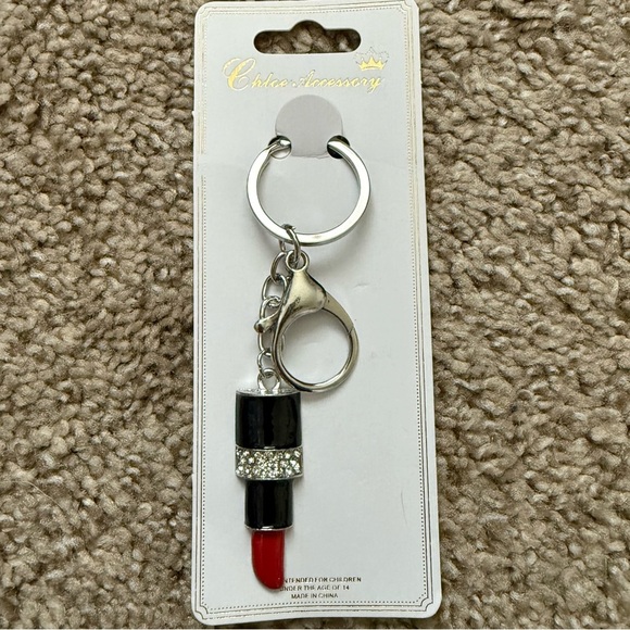 NWT Red Lipstick Key Chain 💄 | OS - Picture 3 of 3